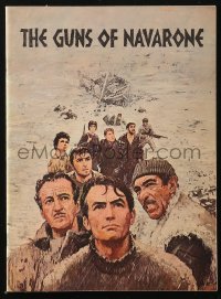 6p1026 GUNS OF NAVARONE Australian souvenir program book 1961 Gregory Peck, David Niven, Quinn