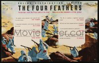 6p0571 FOUR FEATHERS English trade ad R1943 Zoltan Korda epic, Ralph Richardson, different art!