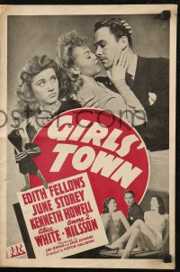 6p0821 GIRLS' TOWN pressbook 1942 Edith Fellows, June Storey, Kenneth Howell, Alice White, Nilsson