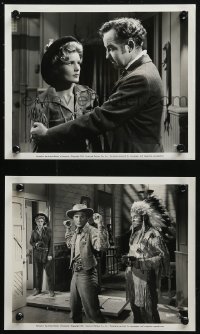 6r0396 BADLANDS OF DAKOTA 2 8x10 stills 1941 Frances Farmer, Robert Stack, Broderick Crawford!