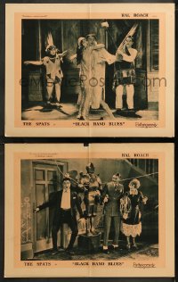 6r1177 BLACK HAND BLUES 2 LCs 1925 silent Hal Roach screwball comedy short w/ the Spat Family, rare!