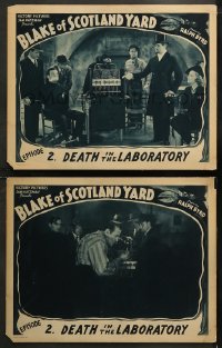 6r1178 BLAKE OF SCOTLAND YARD 2 chapter 2 LCs 1937 Byrd detective serial, Death in the Laboratory!