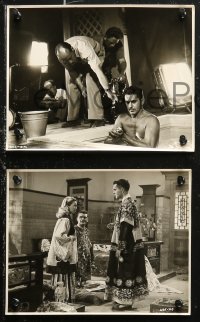 6r0226 BLACK ROSE 6 English 8x10 stills 1950 candid images of Tyrone Power, Hawkins & Cecil Aubry!