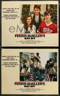 6r0710 FERRIS BUELLER'S DAY OFF 8 English LCs 1986 Matthew Broderick in John Hughes teen classic!