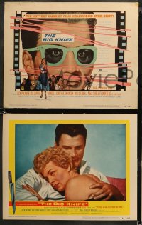 6r0658 BIG KNIFE 8 LCs 1955 Robert Aldrich, great images of movie star Jack Palance, Ida Lupino!