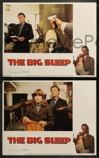 6r0659 BIG SLEEP 8 LCs 1978 Robert Mitchum, sexy Candy Clark, James Stewart, Michael Winner