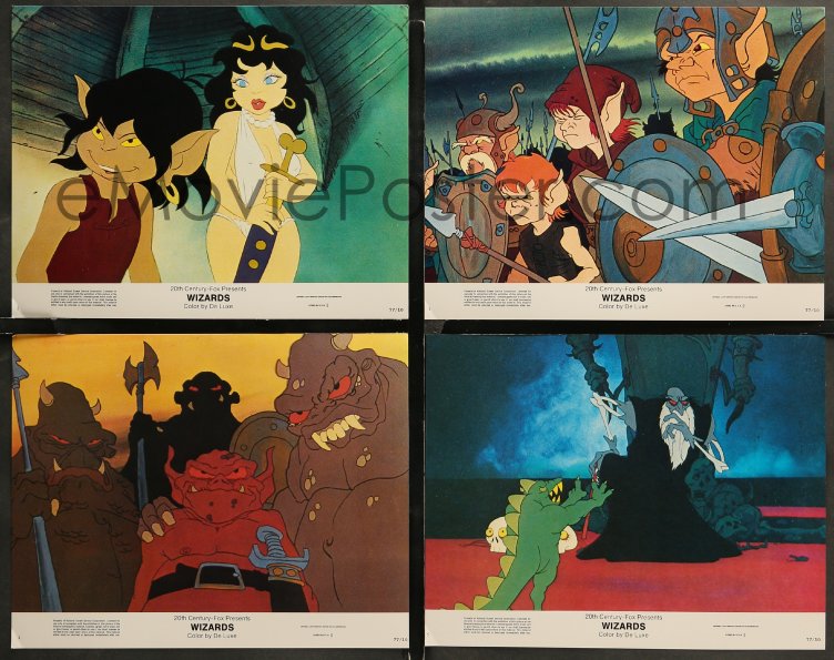 6r0886 Wizards 8 Color 11x14 Stills 1977 Ralph Bakshi