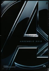 6s0921 AVENGERS teaser DS 1sh 2012 Robert Downey Jr & The Hulk, assemble 2012!