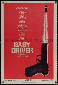 6s0924 BABY DRIVER teaser DS 1sh 2017 Ansel Elgort in the title role, Spacey, James, Jon Bernthal!