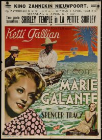 6s0449 MARIE GALANTE pre-war Belgian 1934 Ketti Gallian is kidnapped by Spencer Tracy, ultra rare!