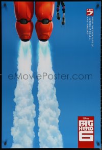 6s0948 BIG HERO 6 advance DS 1sh 2014 Walt Disney CGI superhero action flying through blue sky!