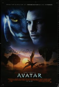 6s0425 AVATAR style C advance DS Canadian 1sh 2009 James Cameron directed, Zoe Saldana!