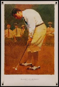 6s0248 BART FORBES 24x36 Canadian commercial poster 1995 The Stroke, full-length golfer making putt!