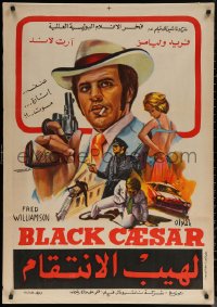 6s0796 BLACK CAESAR Egyptian poster 1978 AIP Williamson different Aziz blaxploitation art!