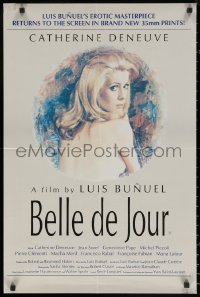 6s0596 BELLE DE JOUR English double crown R1980s Luis Bunuel, art of sexy Catherine Deneuve!