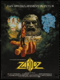 6s0558 ZARDOZ French 23x31 1974 Sean Connery, directed by John Boorman, artwork by Ron Lesser!