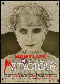 6s0459 METROPOLIS German R2017 great image of Brigitte Helm as the gynoid Maria, The Machine Man!