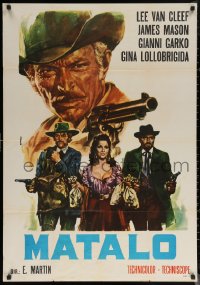 6s0491 BAD MAN'S RIVER Italian 1sh 1973 Van Cleef, Lollobrigida, Mason & Garko by Casaro!