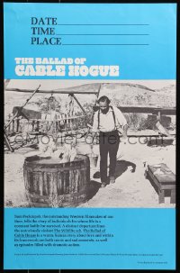 6s0297 BALLAD OF CABLE HOGUE 14x21 special poster 1970 Robards & sexy Stella Stevens in wash tub!