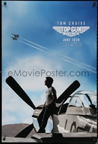 6s1261 TOP GUN: MAVERICK teaser DS 1sh 2020 Naval aviator Cruise on P-51 Mustang fighter airplane!