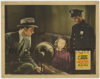 6w1065 LAURA LC 1944 classic c/u of Dana Andrews grilling sexy Gene Tierney & shining lamp on her!