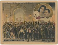 6w1179 PHANTOM OF THE OPERA LC 1925 Mary Philbin & Norman Kerry above townspeople with torches!