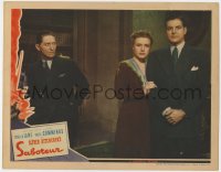 6w1239 SABOTEUR LC 1942 Alfred Hitchcock, Nazi spy looks at Robert Cummings & Priscilla Lane!