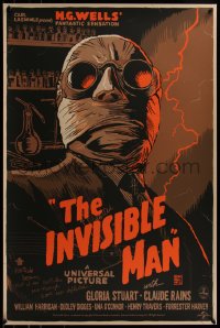 6x0993 INVISIBLE MAN #2/405 24x36 art print 2012 Mondo, art by Francesco Francavilla, Universal!