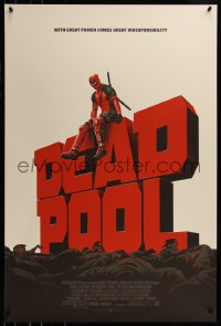 6x0543 DEADPOOL #25/275 24x36 art print 2016 Mondo, art by Phantom City Creative, version 1!