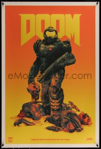 6x0574 DOOM #15/150 24x36 art print 2019 Mondo, art by Grzegorz Domaradzki, lava edition!