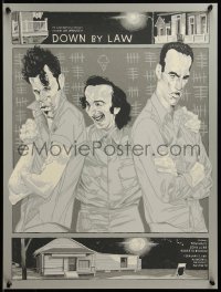 6x0580 DOWN BY LAW signed #190/200 18x24 art print 2011 by artist Rich Kelley, Mondo, cast art!