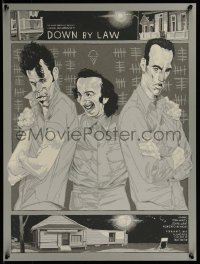 6x2144 2nd CHANCE! - DOWN BY LAW signed #191/200 18x24 art print 2011 by artist Rich Kelley, Mondo, cast art!