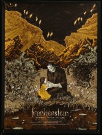 6x0736 FRANKENSTEIN signed #2/125 18x24 art print 2018 by artist Jessica Seamans, Mondo, variant ed.!