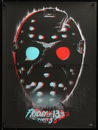 6x0751 FRIDAY THE 13th PART 3 - 3D #2/125 18x24 art print 2017 Mondo, Gary Pullin, variant edition!