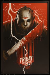 6x0753 FRIDAY THE 13th PART VI #100/250 24x36 art print 2015 Mondo, Phantom City Creative, 1st ed.!