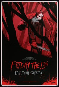 6x0747 FRIDAY THE 13th - THE FINAL CHAPTER #2/250 24x36 art print 2018 Mondo, art by Jonathan Bartlett!