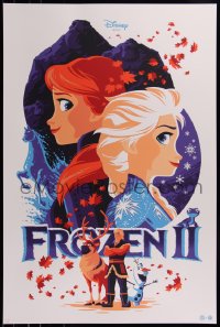 6x0755 FROZEN II #2/370 24x36 art print 2020 Mondo, art by Tom Whalen!