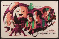 6x0796 GHOSTBUSTERS #3/200 24x36 art print 2018 Mondo, art by Tom Whalen, variant edition!