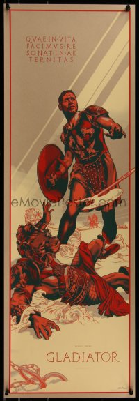 6x0803 GLADIATOR #254/300 12x36 art print 2015 Mondo, art by Martin Ansin, regular edition!