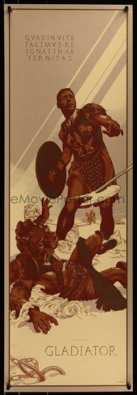 6x0804 GLADIATOR #24/150 12x36 art print 2015 Mondo, art by Martin Ansin, variant edition!