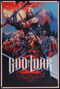 6x0805 GOD OF WAR #3/425 24x36 art print 2019 Mondo, art by Matt Taylor!