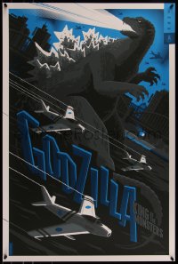 6x0818 GODZILLA #2/125 24x36 art print 2015 Mondo, art by Tom Whalen, variant edition!