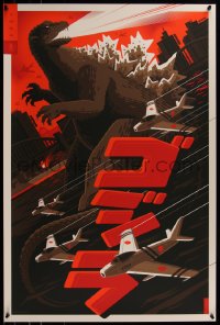 6x2176 2nd CHANCE! - GODZILLA #24/250 24x36 art print 2015 Mondo, art by Tom Whalen, reg edition!