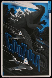 6x2177 2nd CHANCE! - GODZILLA #60/125 24x36 art print 2015 Mondo, art by Tom Whalen, variant edition!