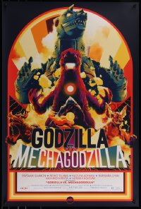 6x0828 GODZILLA VS. BIONIC MONSTER #2/225 24x36 art print 2020 Mondo, Matt Taylor, first edition!