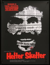 6x0931 HELTER SKELTER #7/85 18x24 art print 2013 Mondo, Charles Manson in newspaper by Jay Shaw!