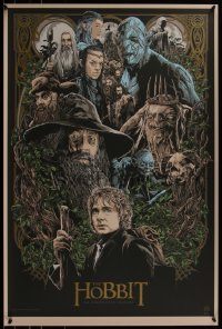 6x0942 HOBBIT: AN UNEXPECTED JOURNEY #2/325 24x36 art print 2014 Mondo, art by Ken Taylor, first edition!