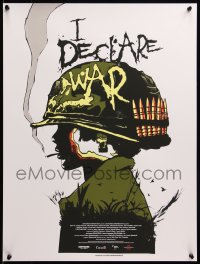 6x0969 I DECLARE WAR #2/100 18x24 art print 2013 Mondo, cool Jay Shaw art of smoking soldier!