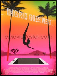 6x0981 INGRID GOES WEST 18x24 art print 2017 Mondo, woman diving into empty pool by Brian Stauffer!