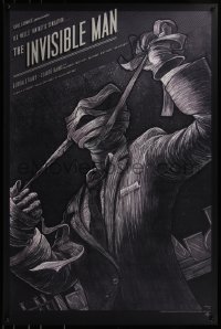 6x0992 INVISIBLE MAN #2/285 24x36 art print 2011 Mondo, art by Kevin Tong, silver edition!